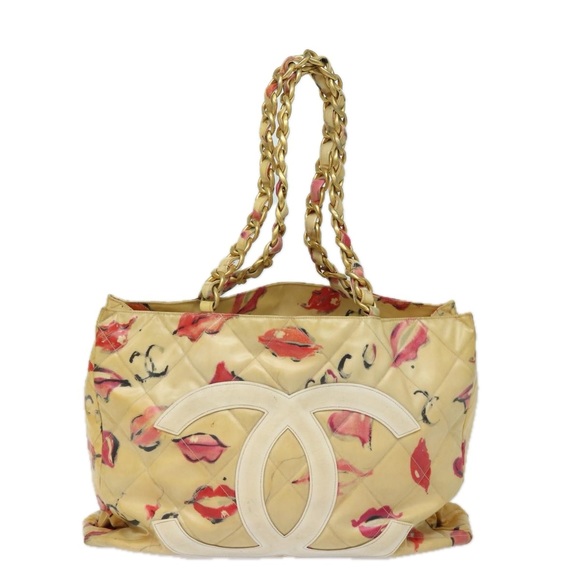 CHANEL Chain Tote Bag Vinyl White CC Auth 77840 - Picture 13 of 16